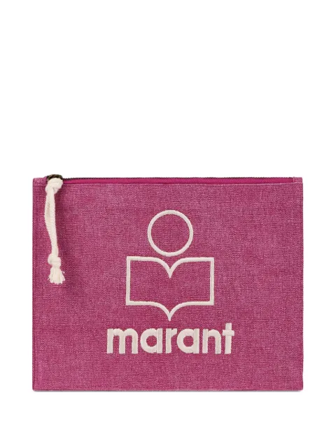 ISABEL MARANT شنطة كلاتش 'نيتيا' قطن صغيرة
