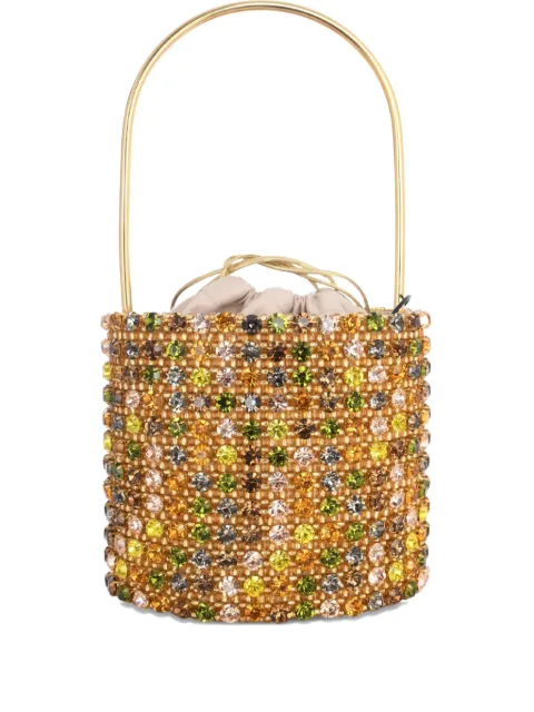 Vanina Nuances crystal-embellished bucket bag