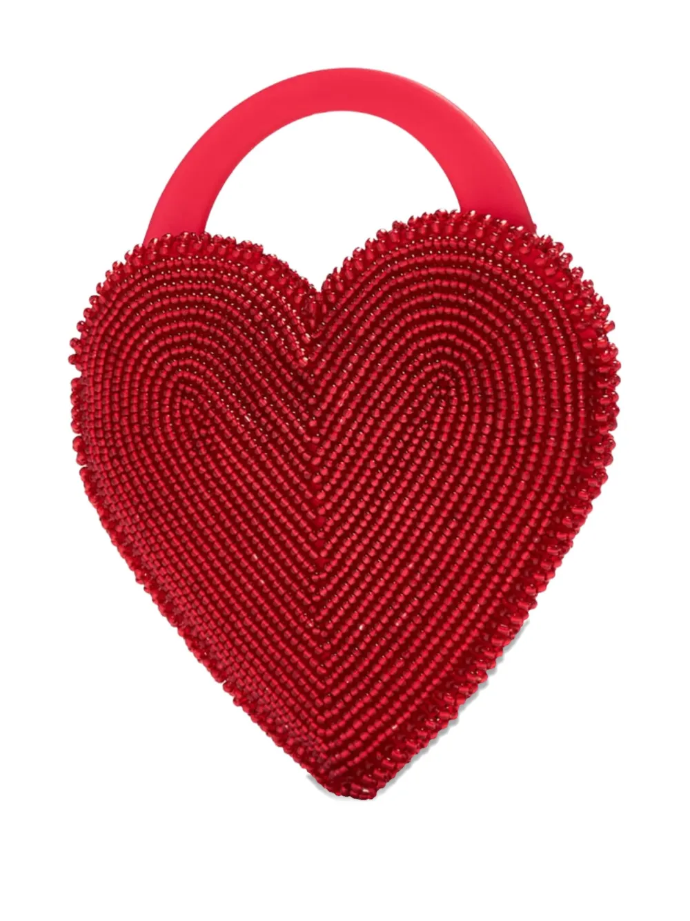 Vanina Reine de Coeur clutch met kralen Rood