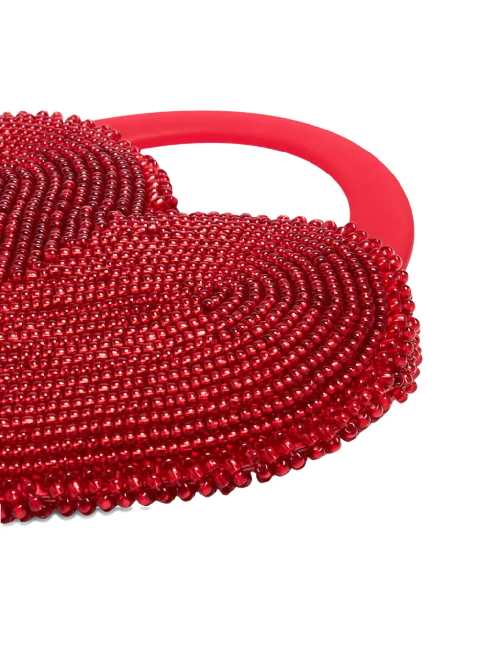 Vanina Reine de Coeur clutch met kralen Rood