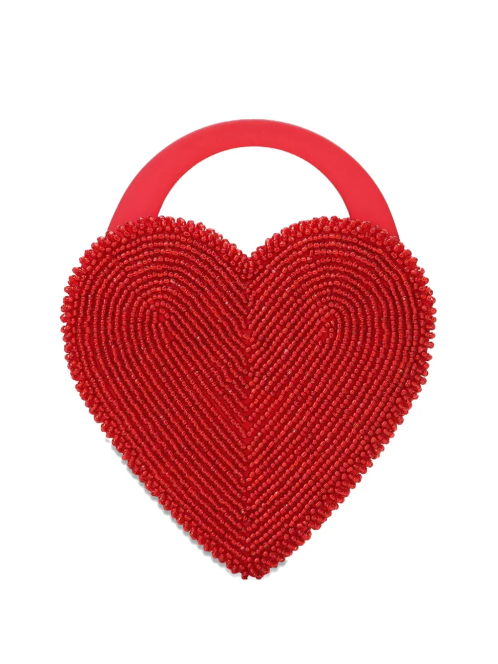Vanina Reine De Coeur Beaded Heart Clutch Bag