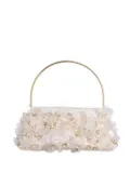 Vanina Eclat de Lune sequin-embellished clutch bag - White