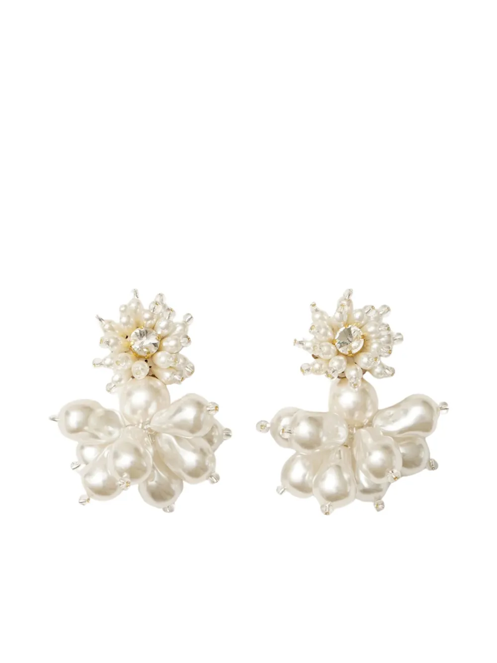 Vanina Crystal-embellished Pearl Earrings