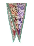 Pierre-Louis Mascia Aloeuw silk scarf - Green