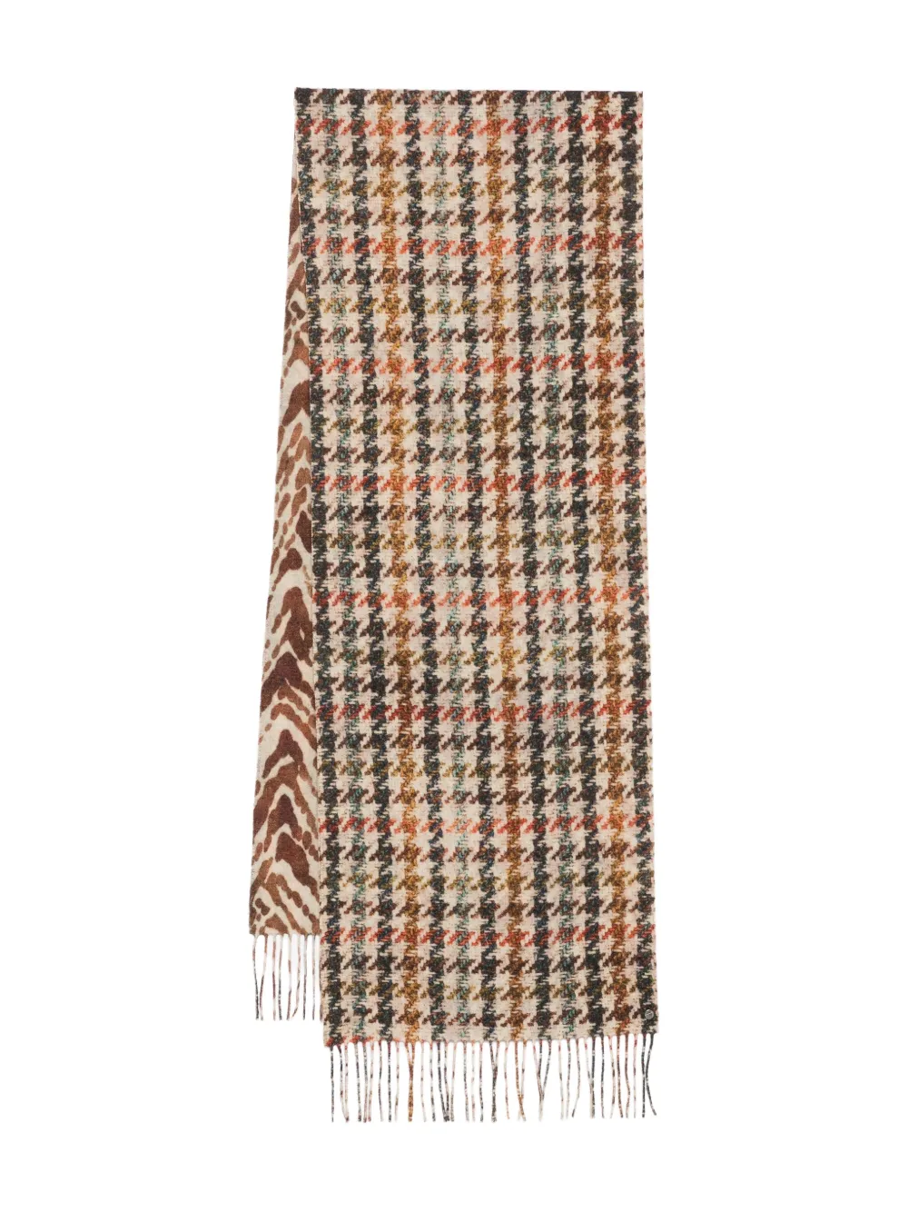 Pierre-Louis Mascia houndstooth-print scarf Beige