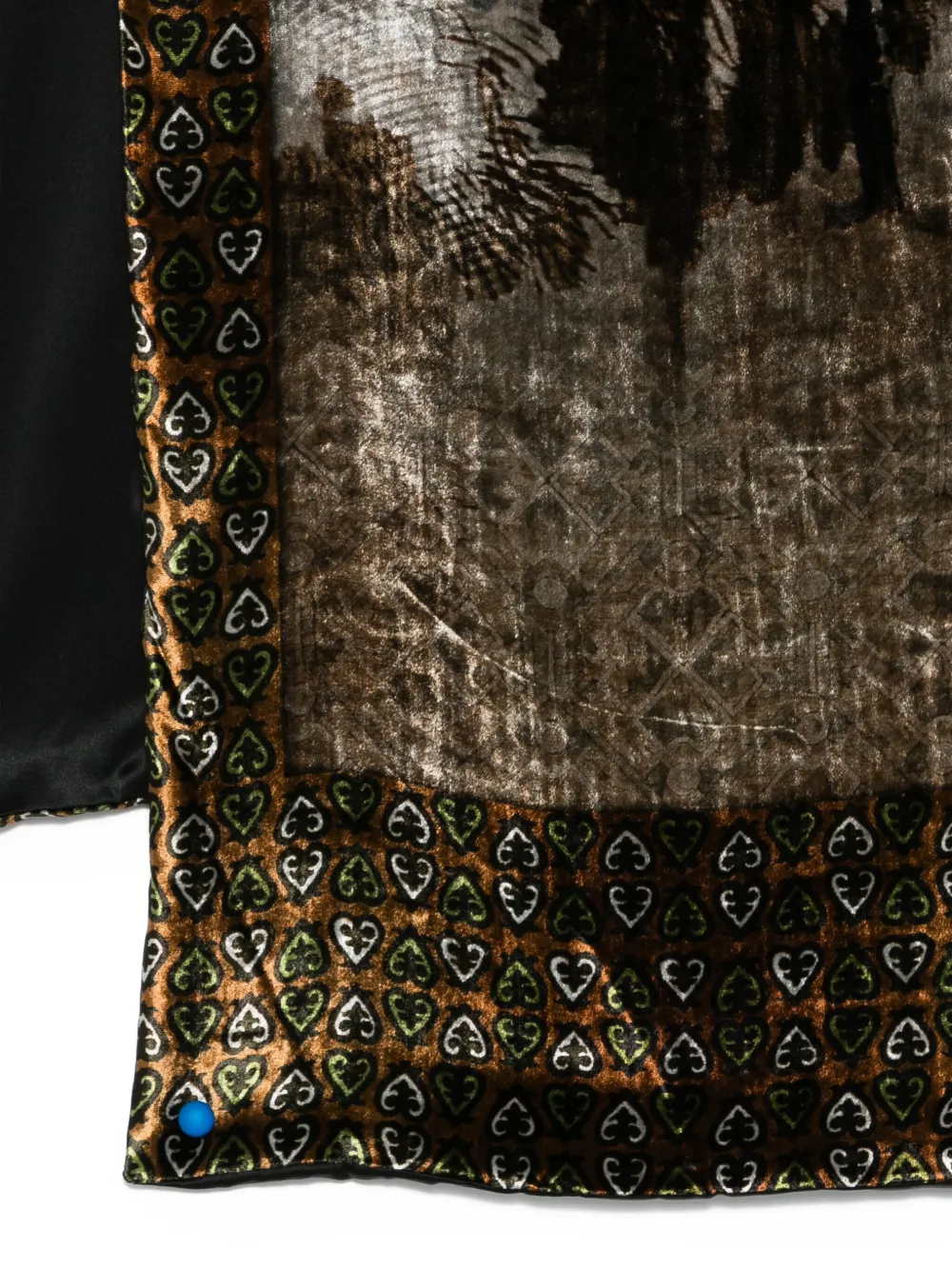 Pierre-louis Mascia Grahic-print Scarf In Brown