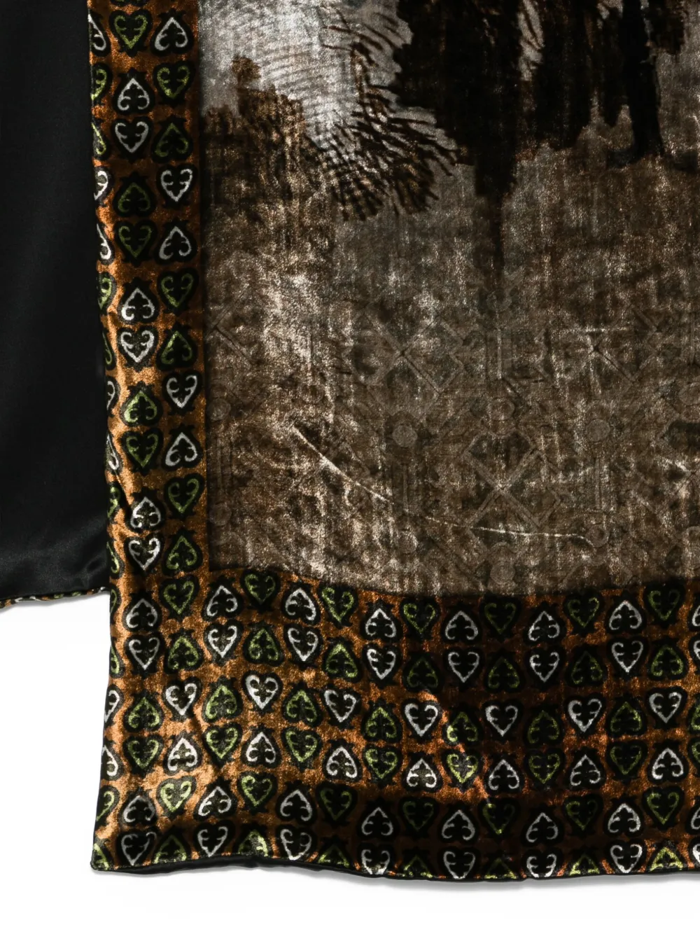 Pierre-Louis Mascia grahic-print scarf Bruin