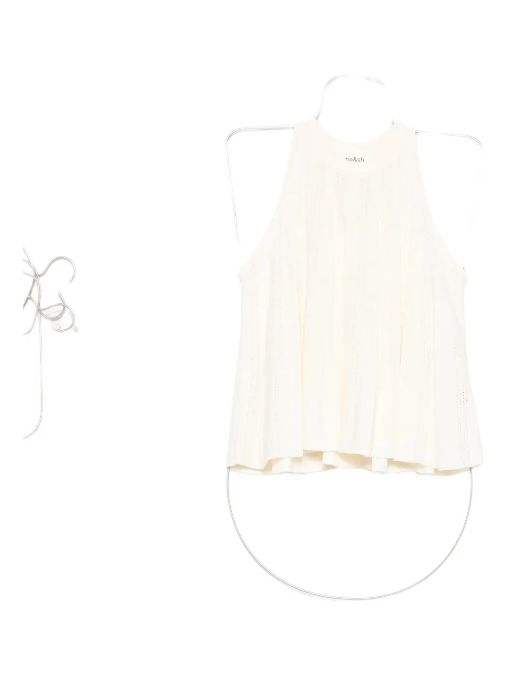 Ba&Sh Serres pleated halterneck top - Toni neutri