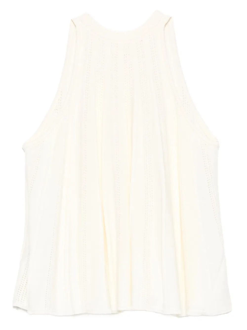 Ba&Sh Serres geplooide haltertop Beige