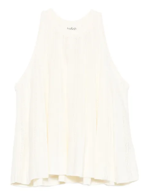 Ba&Sh Serres pleated halterneck top