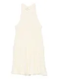 Ba&Sh Sinnta pleated eyelet dress - Neutrals