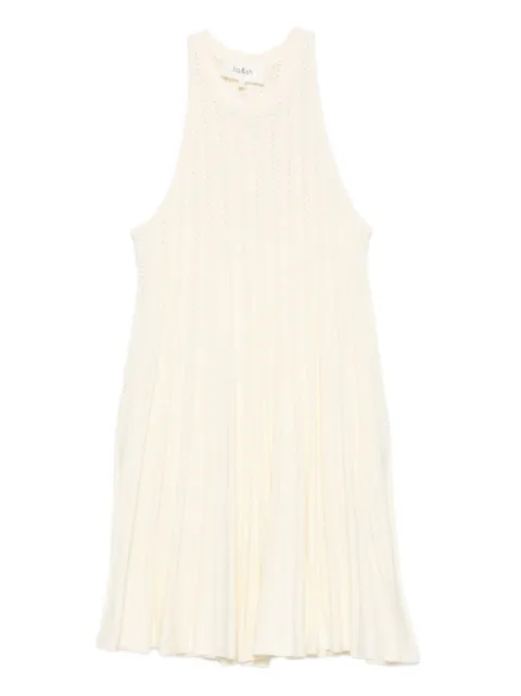 Ba&Sh Sinnta pleated eyelet dress