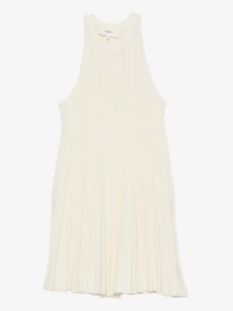 Ba&Sh Sinnta pleated eyelet dress