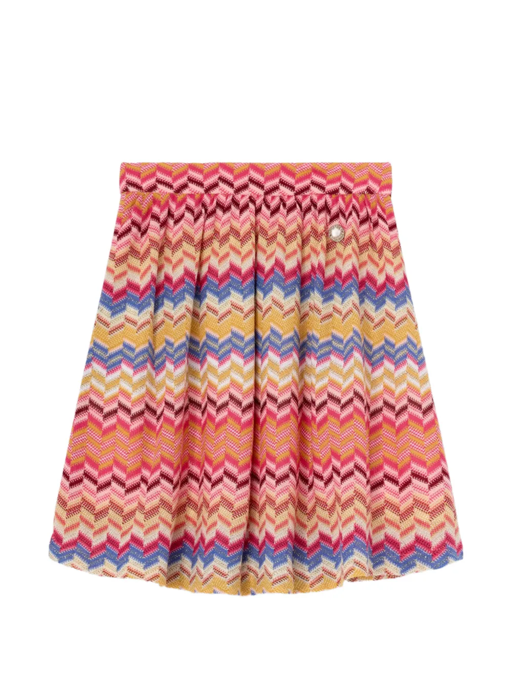 Missoni Kids zigzag-pattern skirt - Rosa