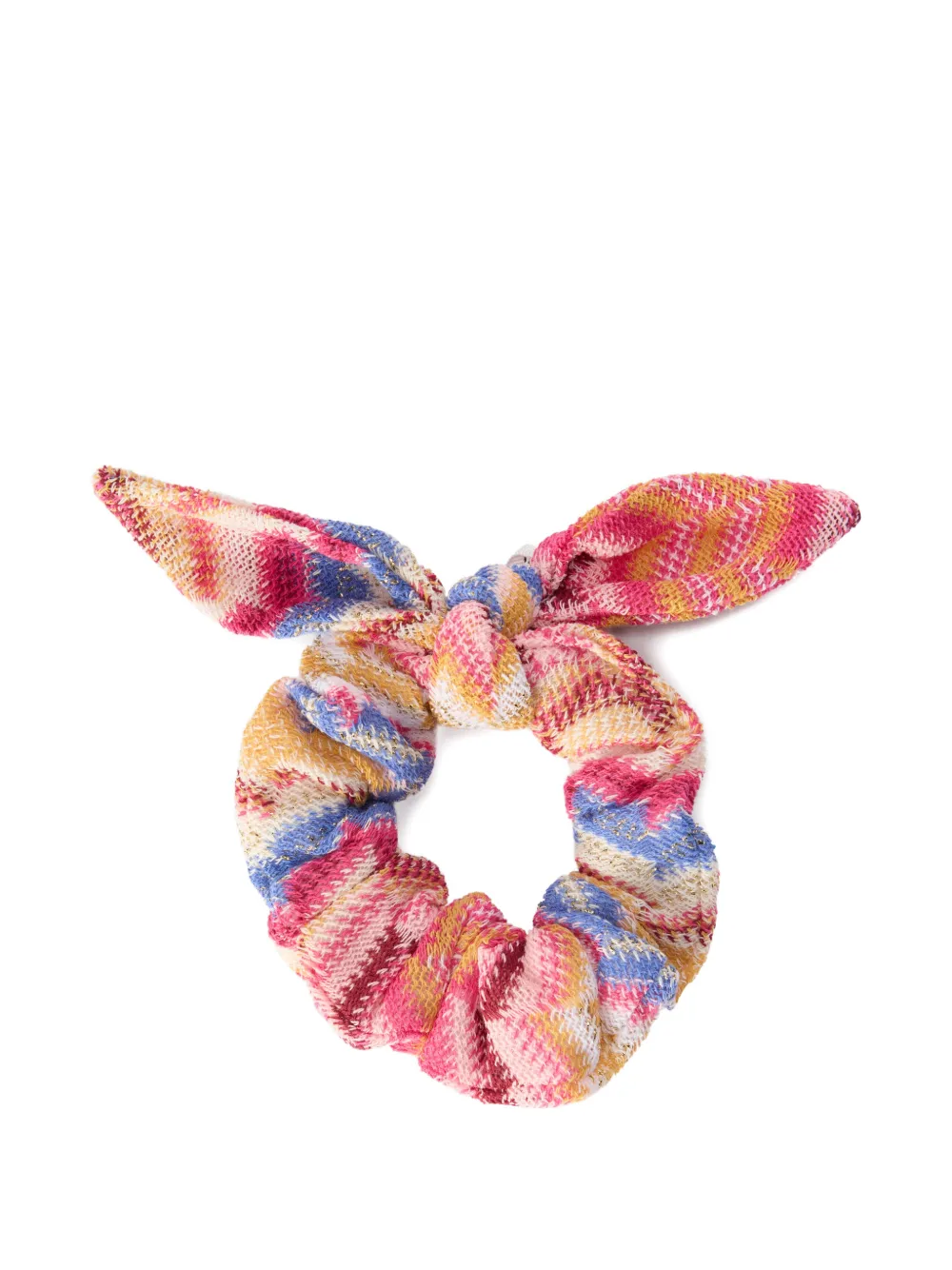 Missoni Kids zigzag-pattern scrunchie - Rosa
