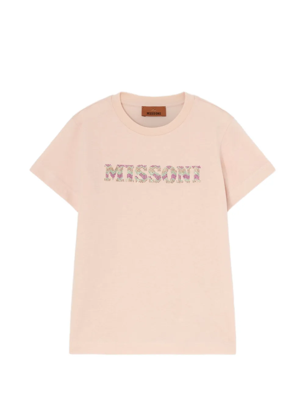 Missoni Kids logo T-shirt - Rosa