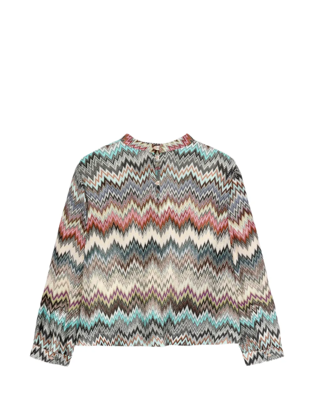  Missoni Kids Zigzag-pattern Top - Neutrals 