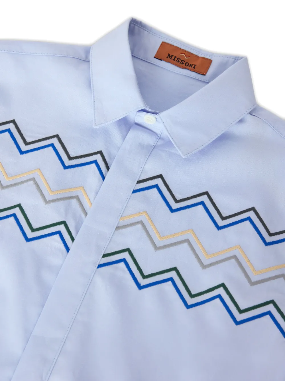  Missoni Kids Zigzag-pattern Top - Blue 