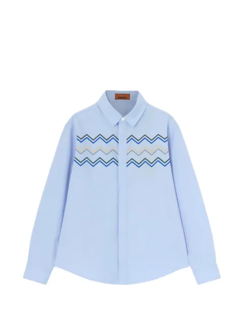Missoni Kids top con motivo en zigzag