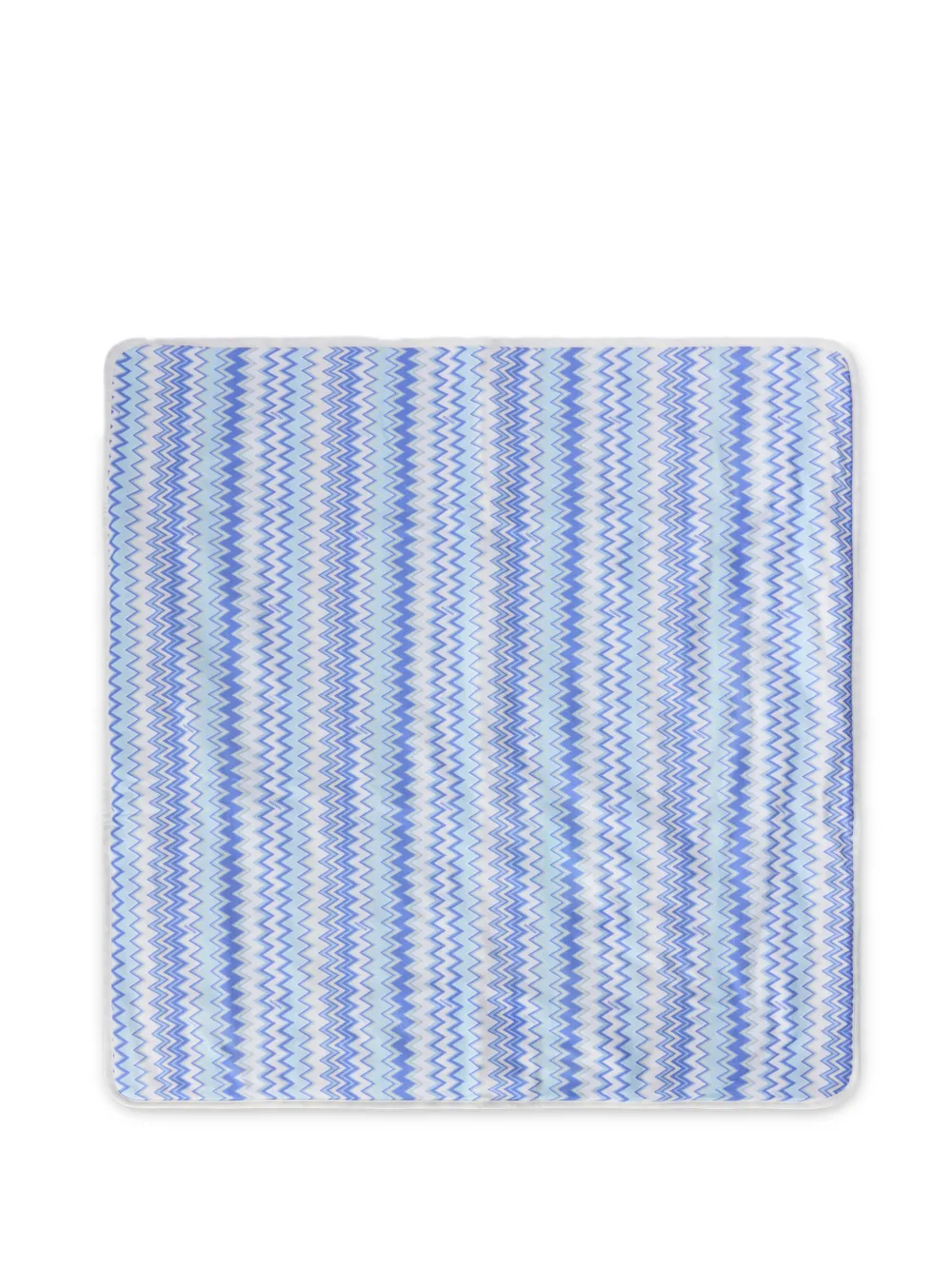 Missoni Kids zigzag-pattern blanket - Blu