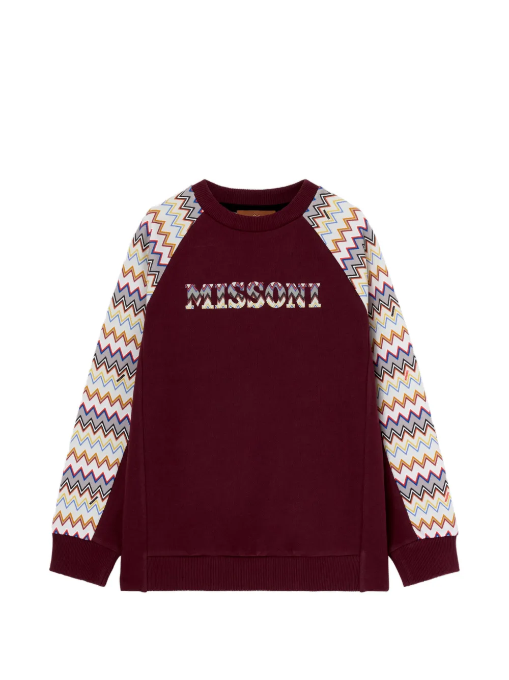 Missoni Kids zigzag-pattern sweatshirt - Rosso