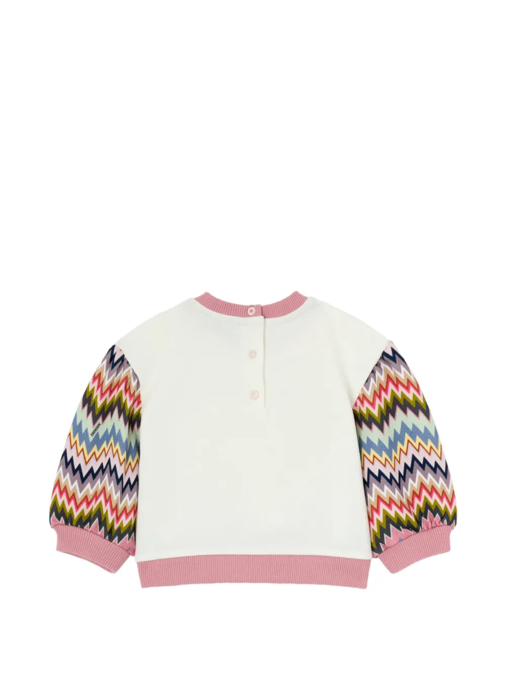 Chevron-Sleeve Sweatshirt