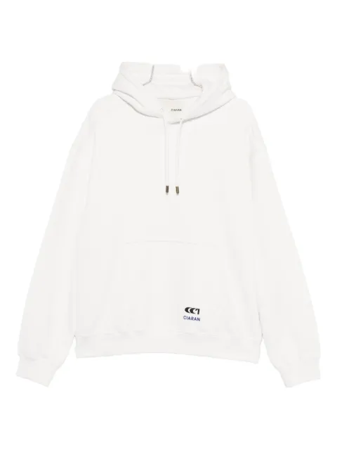 CIARAN logo-detail hoodie