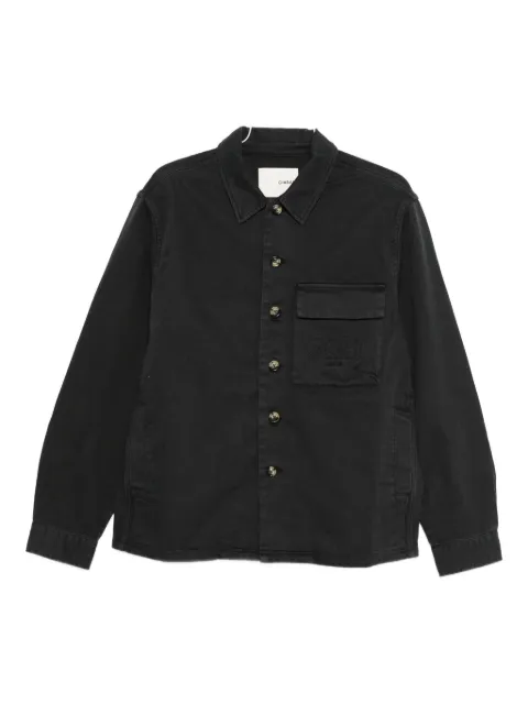 CIARAN embroidered-pocket cotton shirt