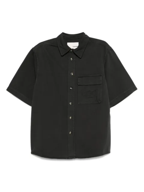 CIARAN embroidered-pocket shirt