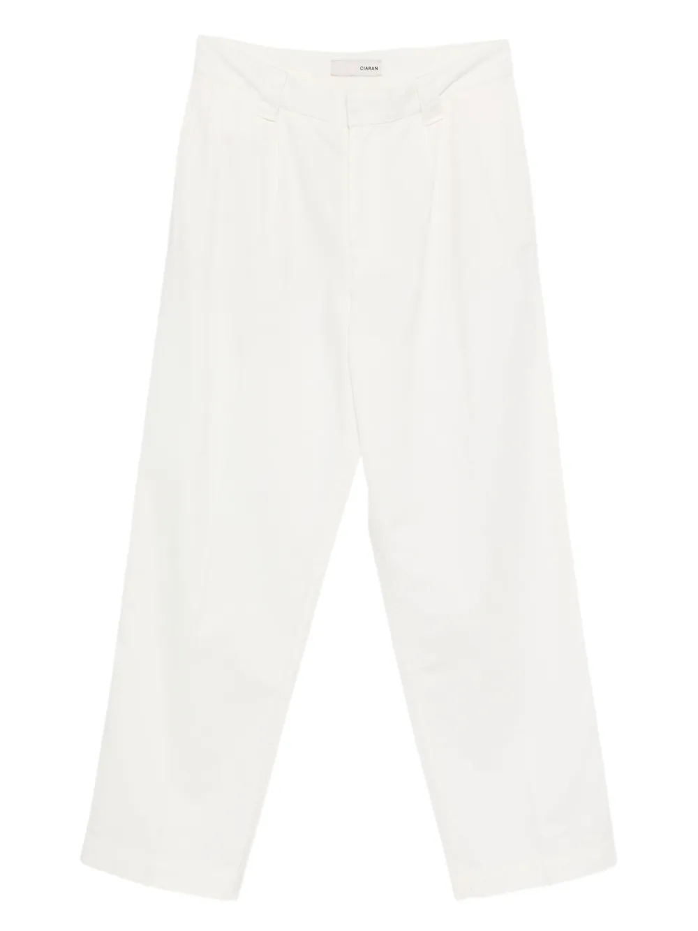 CIARAN cotton chino trousers | White | Image 1