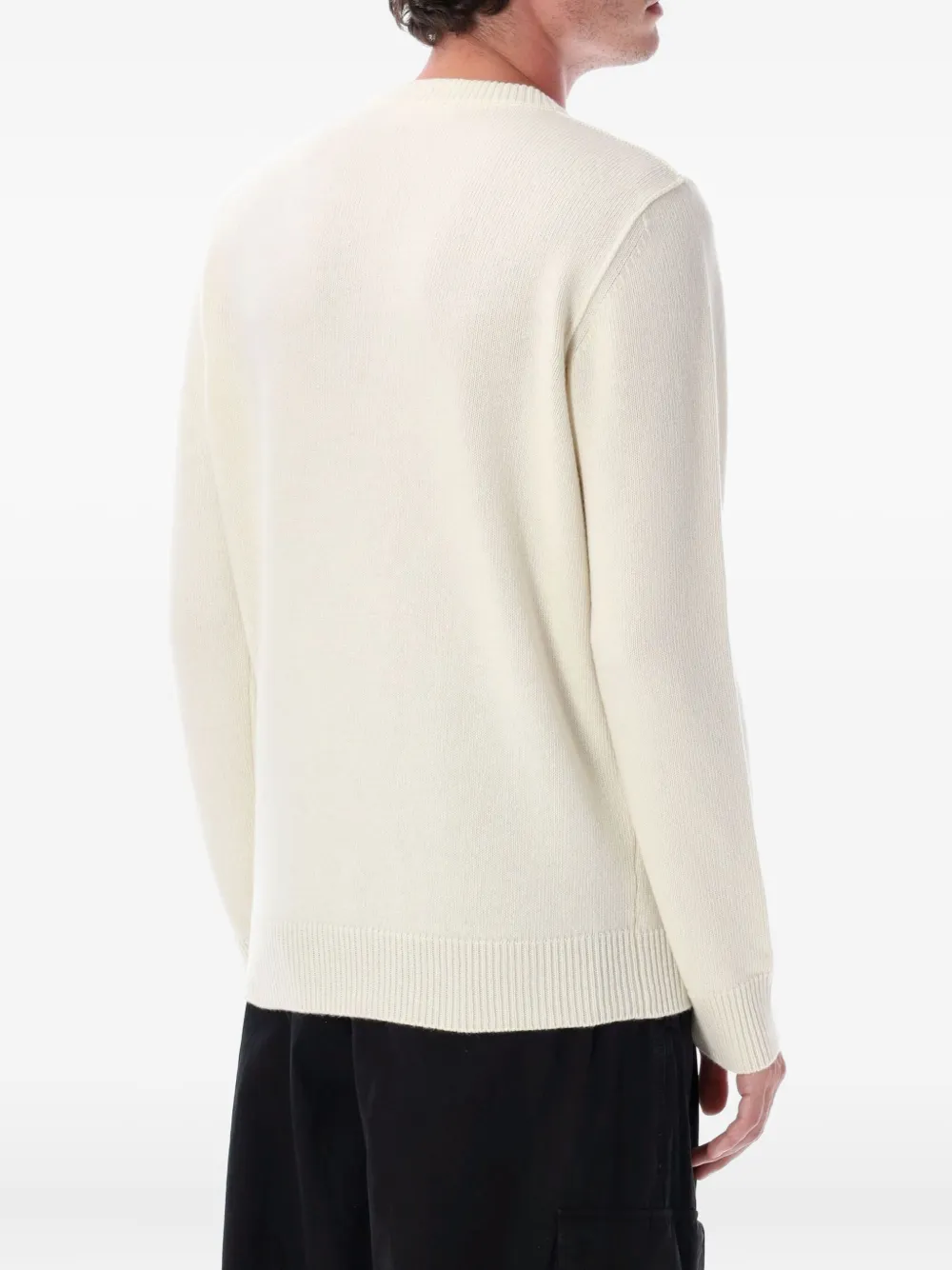 Stone Island Trui met logopatch Wit