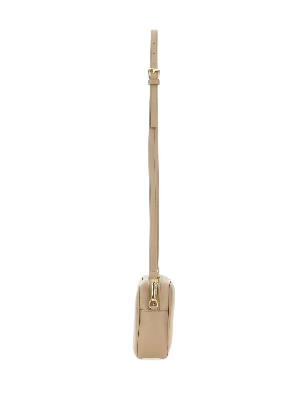 Kiton Zip Leather Cross Body Bag In Neutral