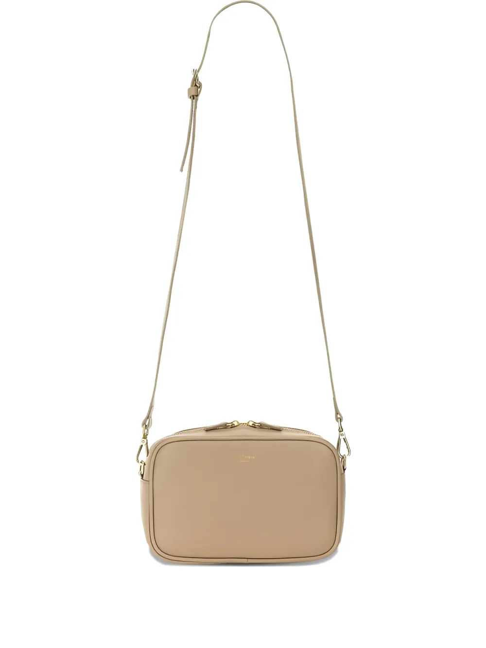 Kiton zip leather cross body bag - Toni neutri