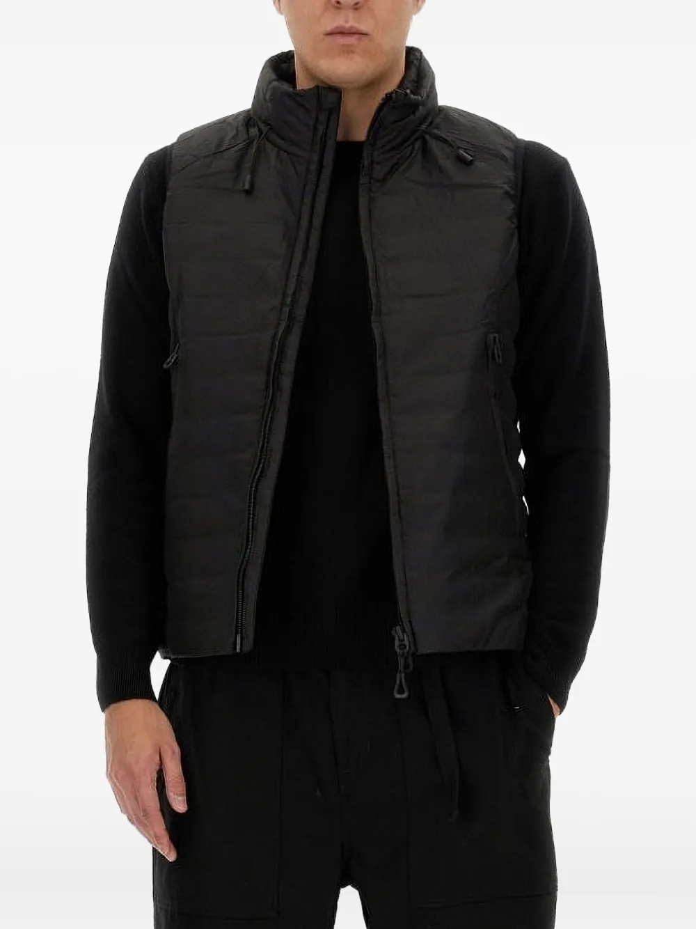 JG1 zip-up sleeveless gilet | Black | Image 1