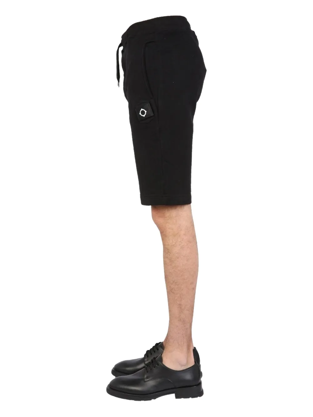 Ma.strum Logo-patch Shorts In Black