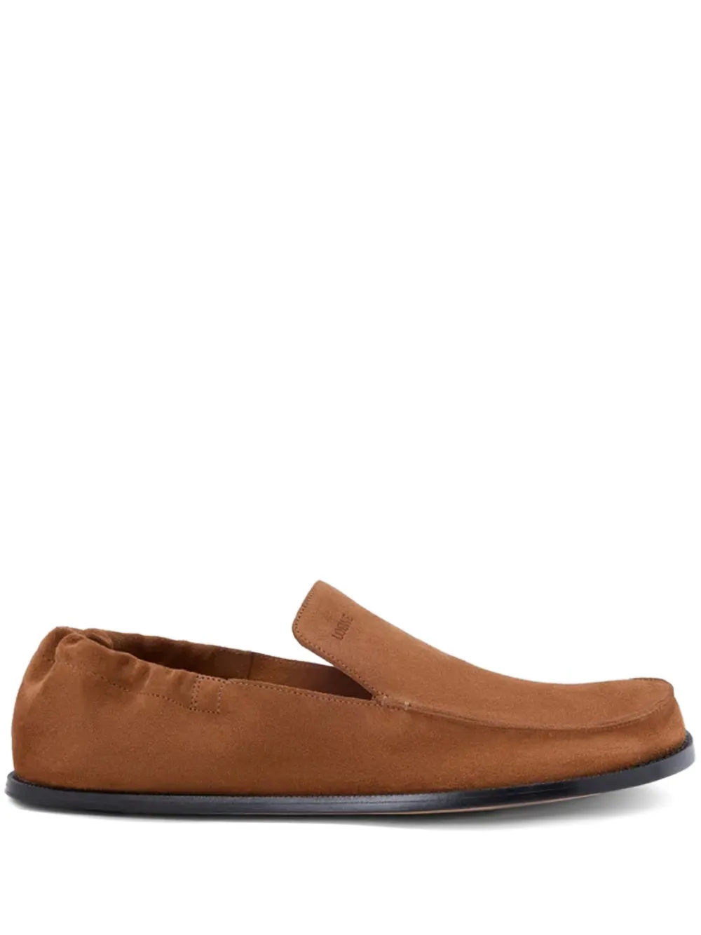 LOEWE Flex elastic-panel loafers Brown