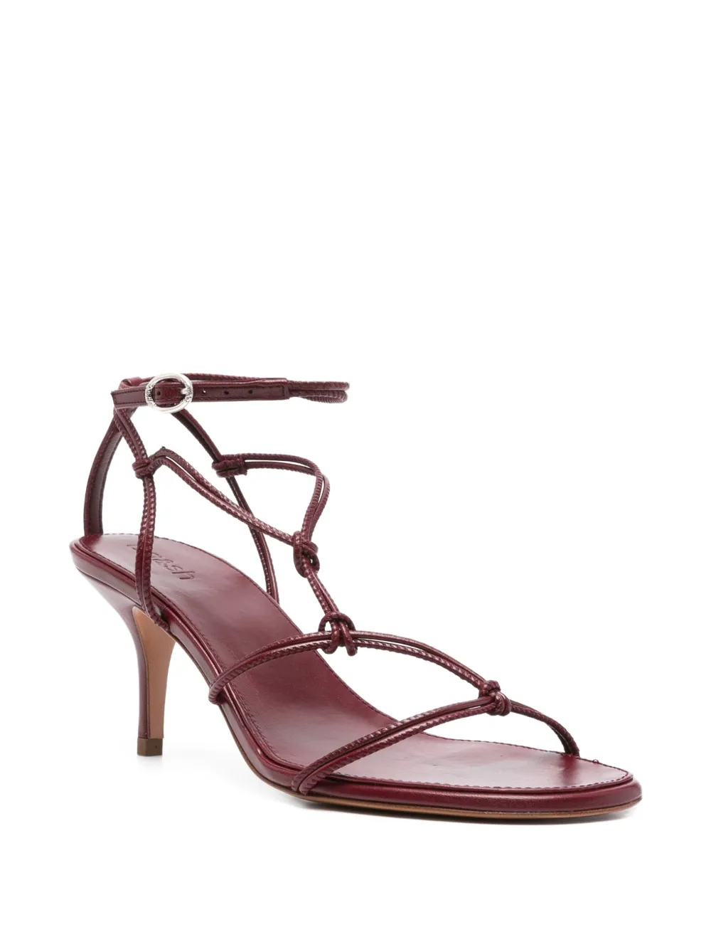 Ba&Sh 80mm knotted leather sandals | Heeled Sandals | Image 2