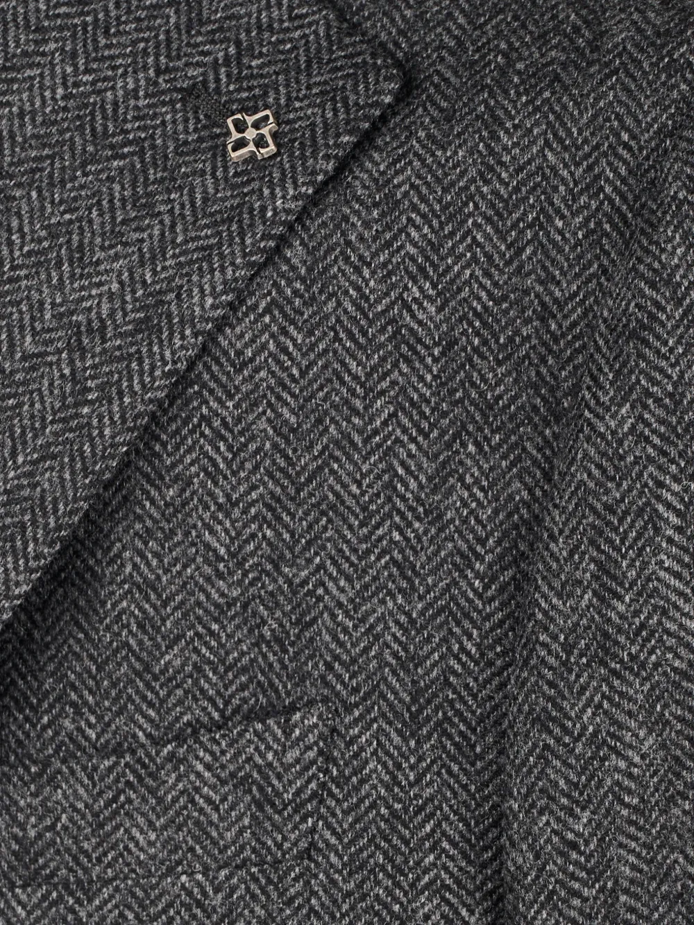 Tagliatore Blazer met visgraatpatroon en twee knopen Grijs