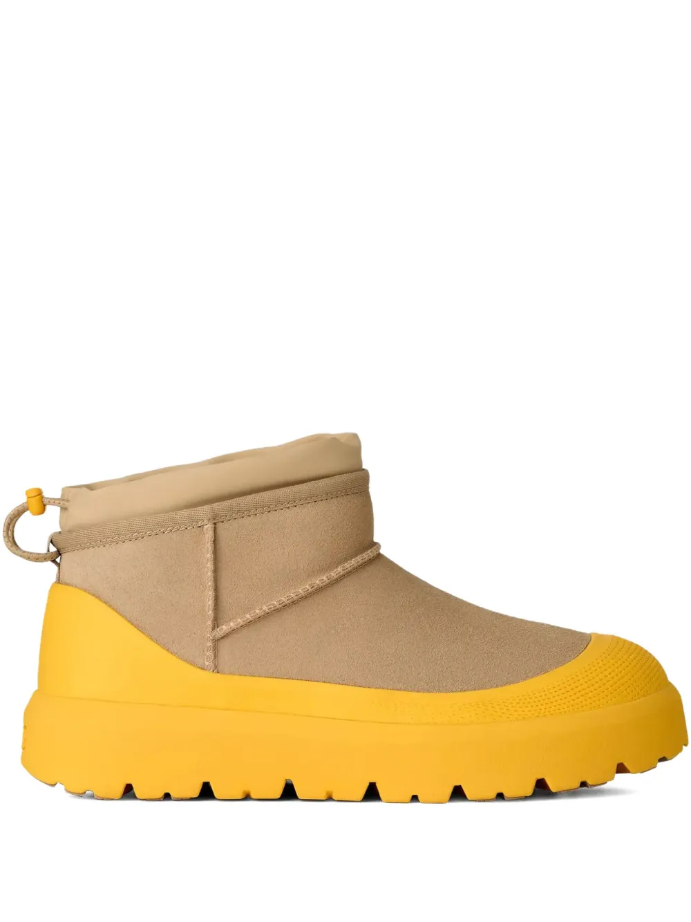 UGG Short Weather Hybrid fold-over platform boots Beige