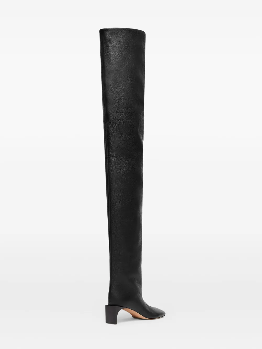 Max Mara Over The Knee Heeled Boot In Black