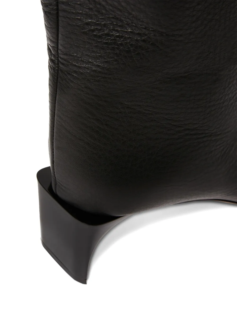 Max Mara Over The Knee Heeled Boot In Black
