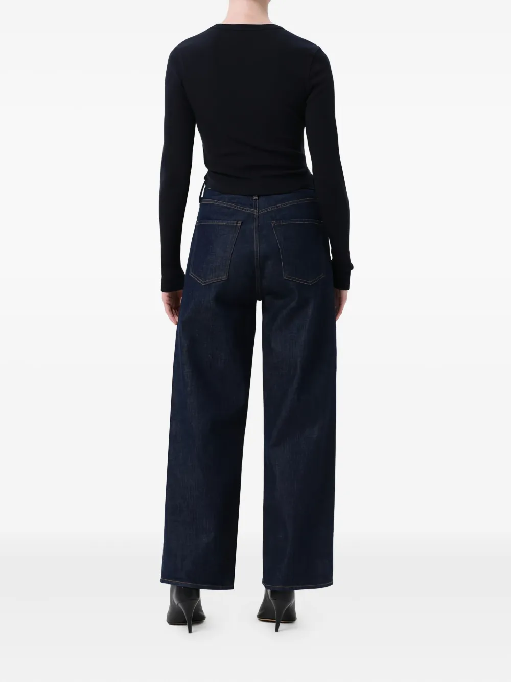Agolde High-rise Straight-leg Jeans With Timeless Appeal In Blue