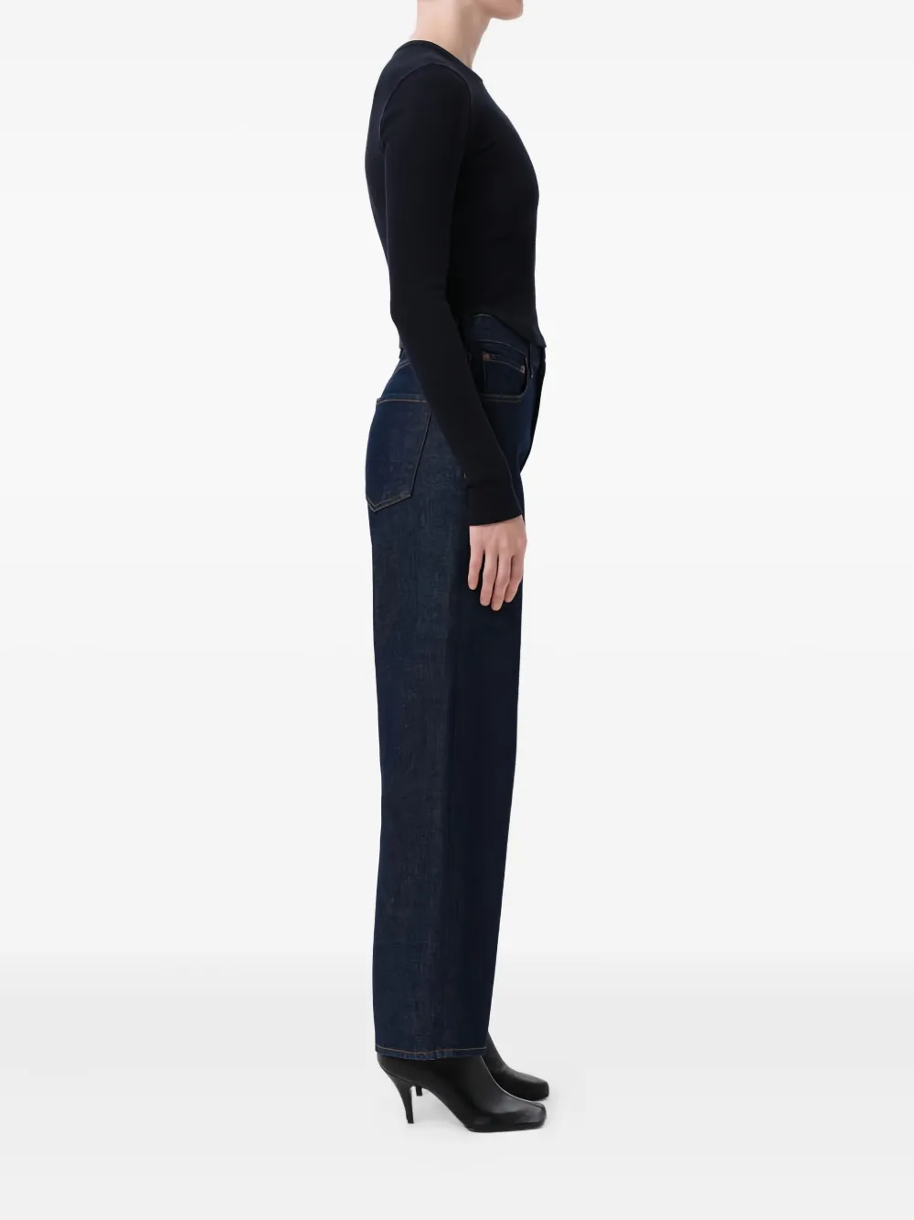 Agolde High-rise Straight-leg Jeans With Timeless Appeal In Blue