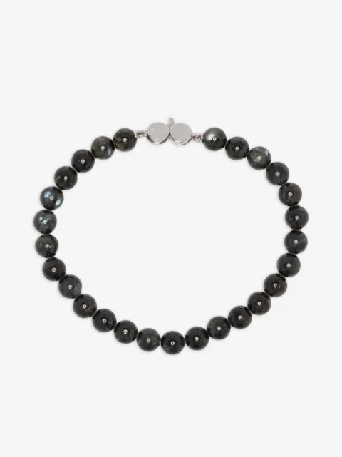Tom Wood larvikite sterling-silver bracelet