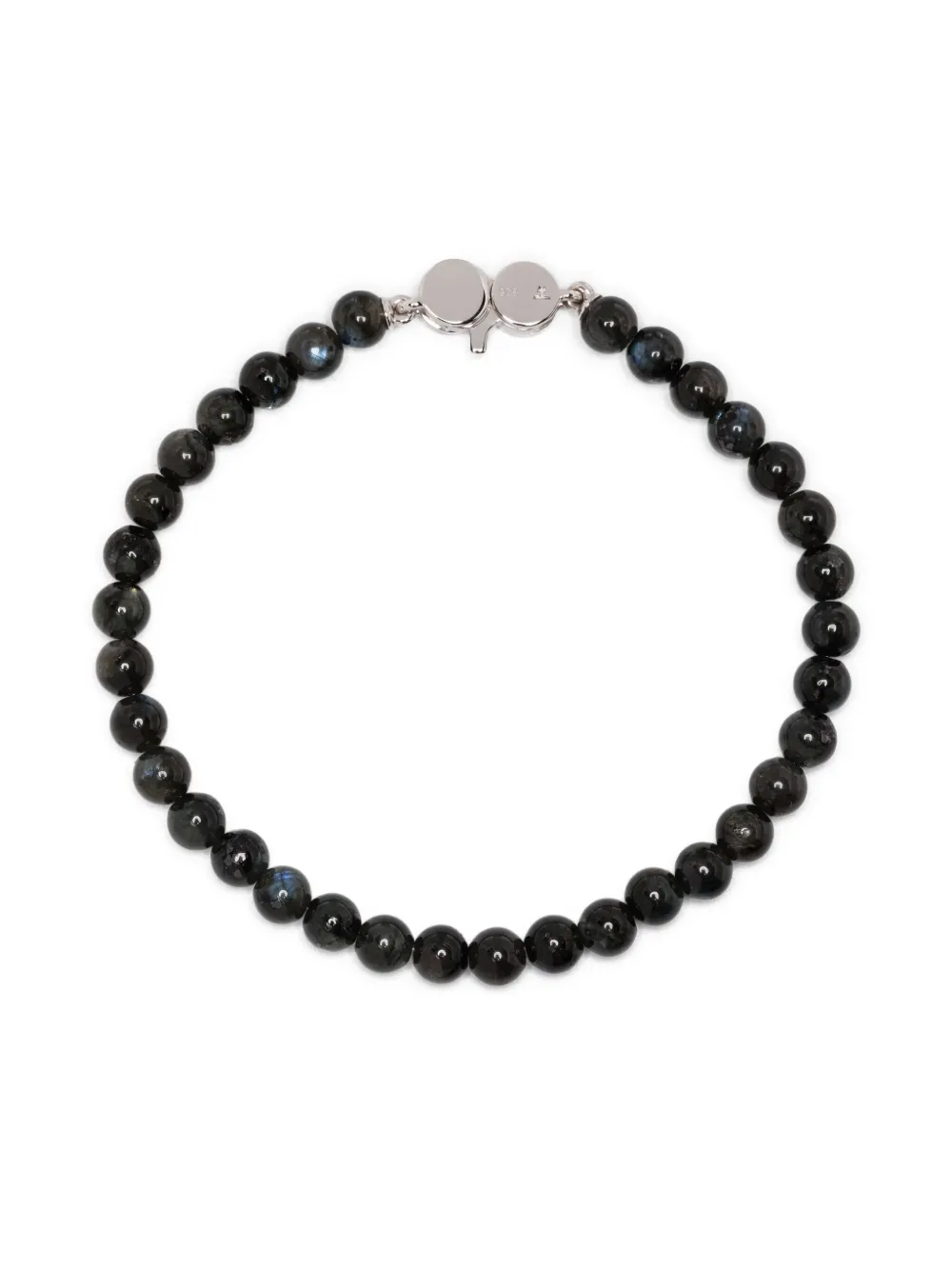 Tom Wood larvikite sterling-silver bracelet - シルバートーン Tom Wood larvikite sterling-silver bracelet - シルバートーン