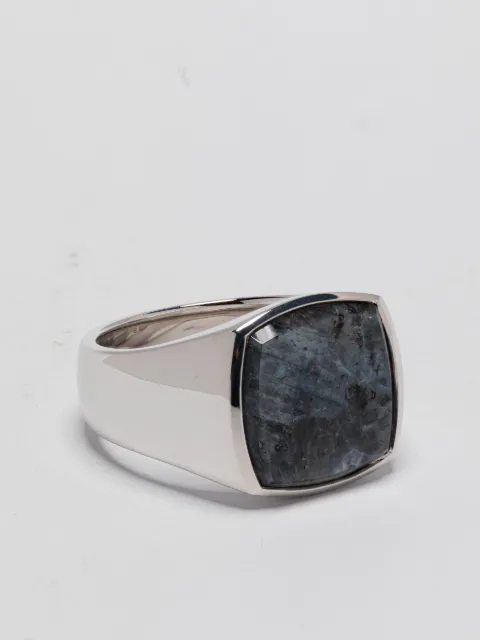 Tom Wood cushion-cut larvikite ring