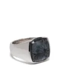 Tom Wood cushion-cut larvikite ring - Silver