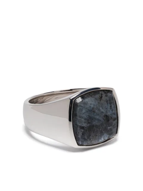Tom Wood cushion-cut larvikite ring