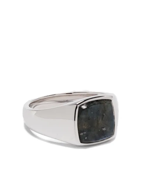 Tom Wood larvikite signet ring