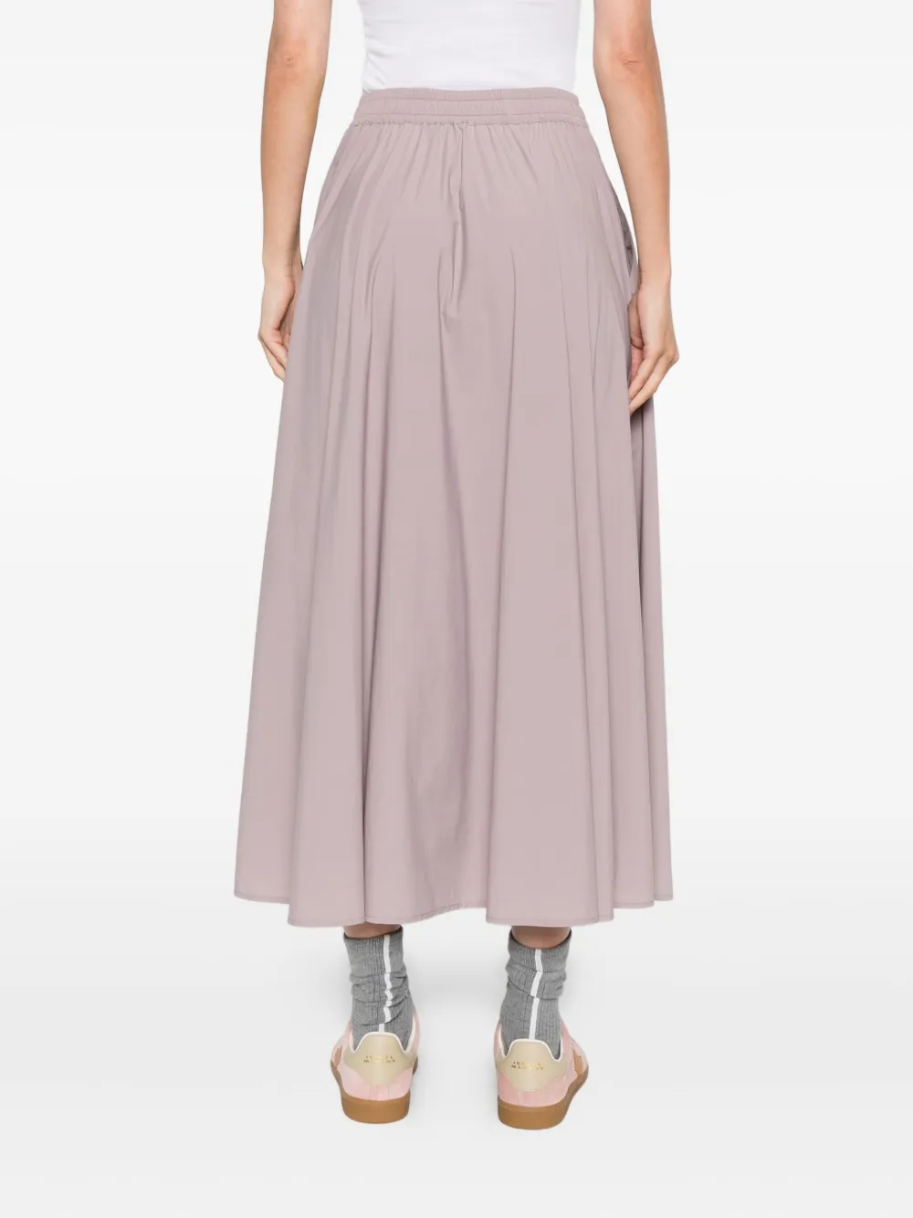 Herno Resort midi-rok met trekkoord Roze